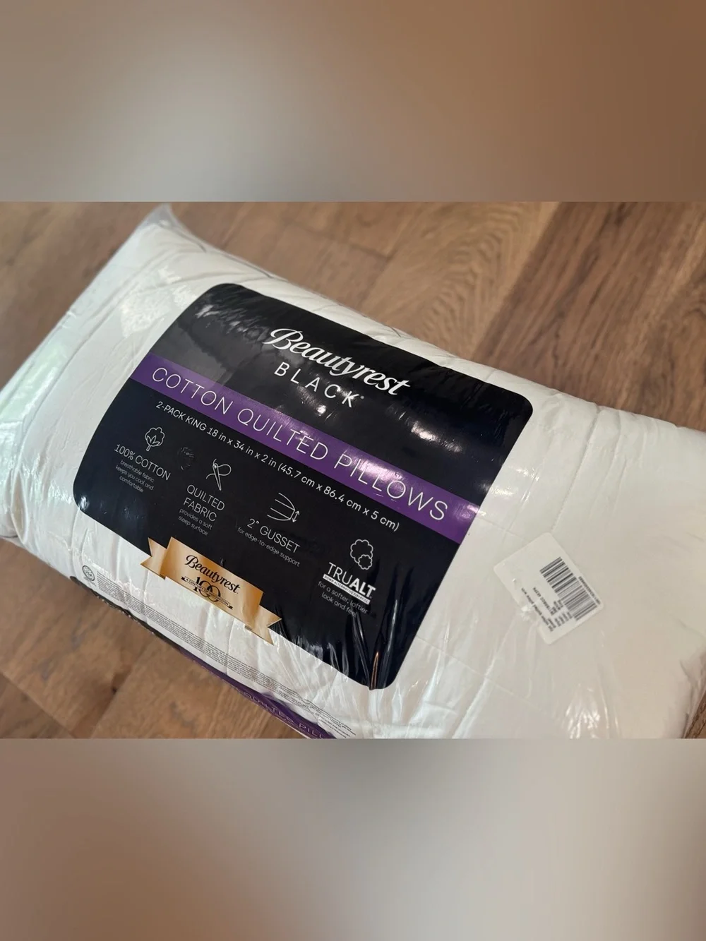 🎉LAST CHANCE🎉BEAUTYREST‎ BLACK 2pk Luxurious Down Alternative Pillows
